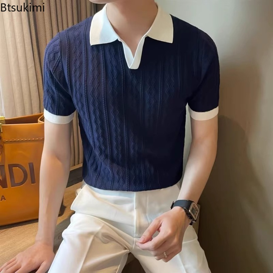Polo Shirt Pique - New 2026 Men's Summer Knitted Short