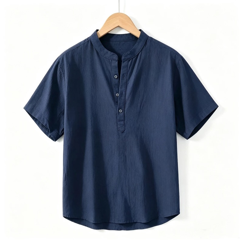Summer Mens Short Sleeve Shirt - مراجعة Linen Shirt Breathable وسعره