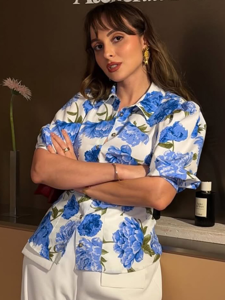 HH Women's Summer Fashion Lape - مراجعة Resort Shirt Floral وسعره