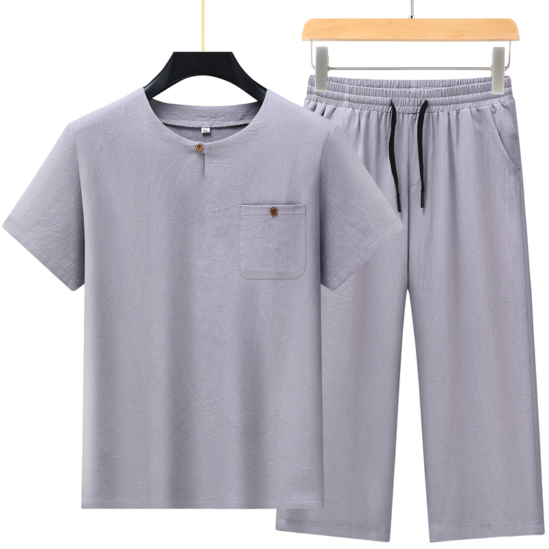 High-quality fashionable men's - مراجعة Short Linen Drawstring وسعره