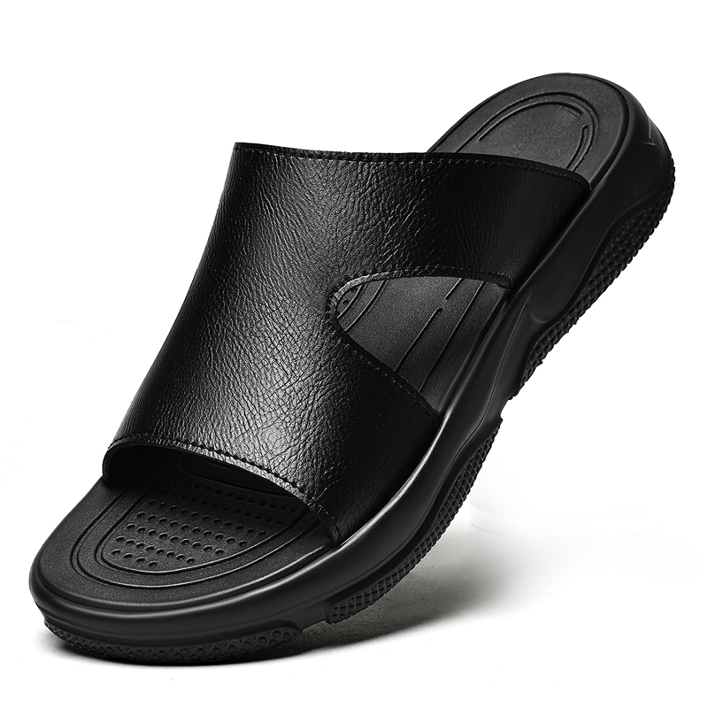 Men's Leather Slide Sandals No - مراجعة Flip Flop Leather Men وسعره