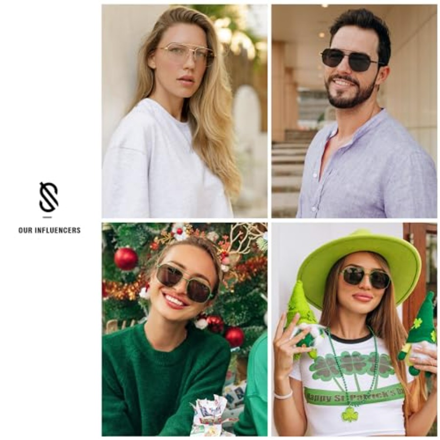 SOJOS Trendy Aviator Sunglasse - مراجعة Sunglasses Aviator Polarized وسعره