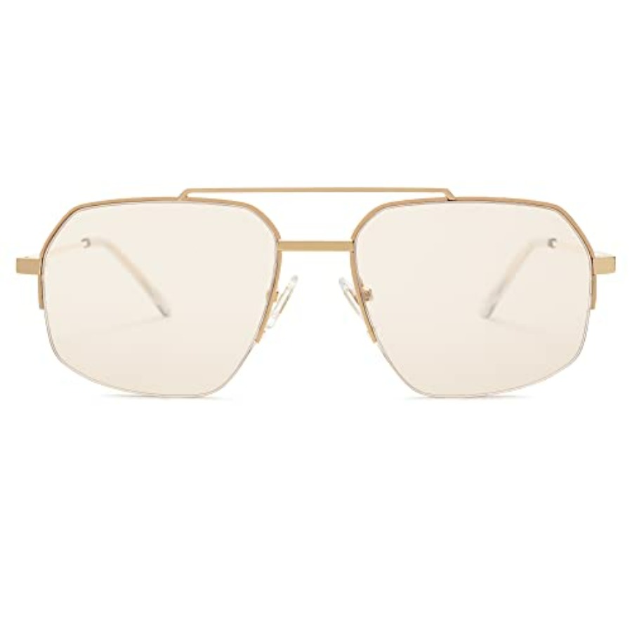 SOJOS Trendy Aviator Sunglasse - مراجعة Sunglasses Aviator Polarized وسعره
