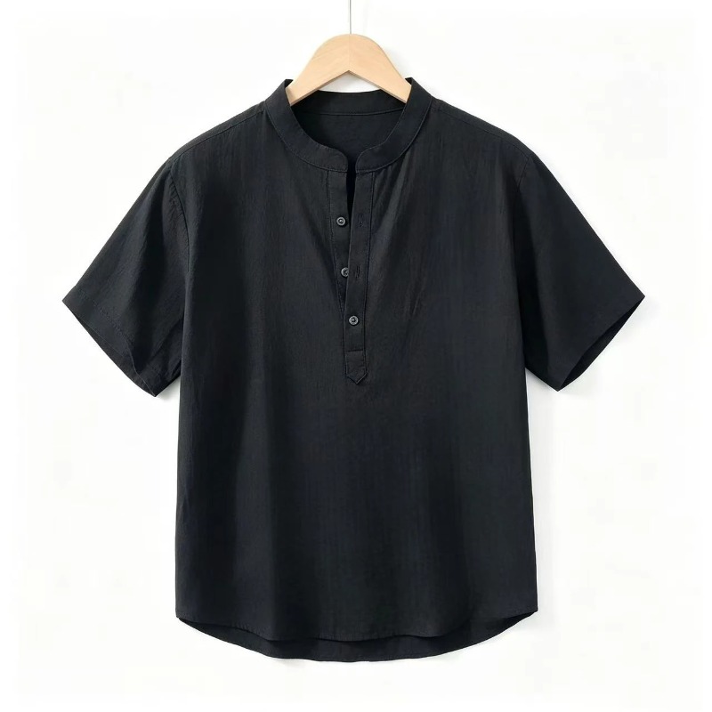 2026 summer cross-border men's - مراجعة Linen Shirt Breathable وسعره