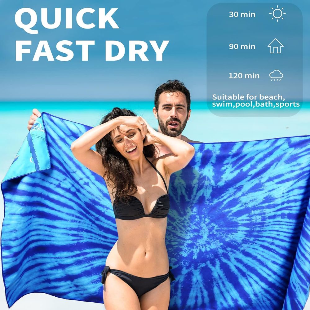 Lightweight Oversized 71x32 Be - مراجعة Beach Towel Large وسعره