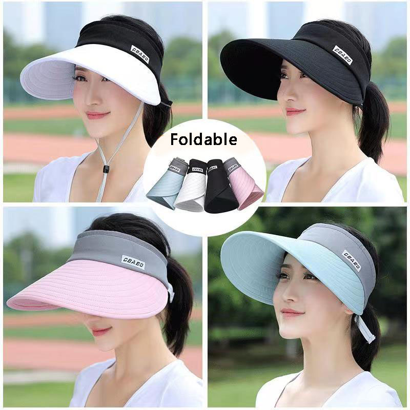 2024 NEW women summer sun viso - مراجعة Packable Hat Nylon وسعره