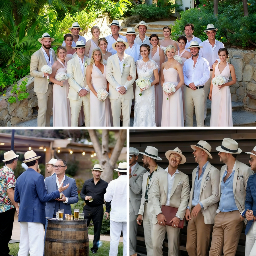 6-48PACK Wedding Straw Fedora  - مراجعة Bucket Hat Straw وسعره