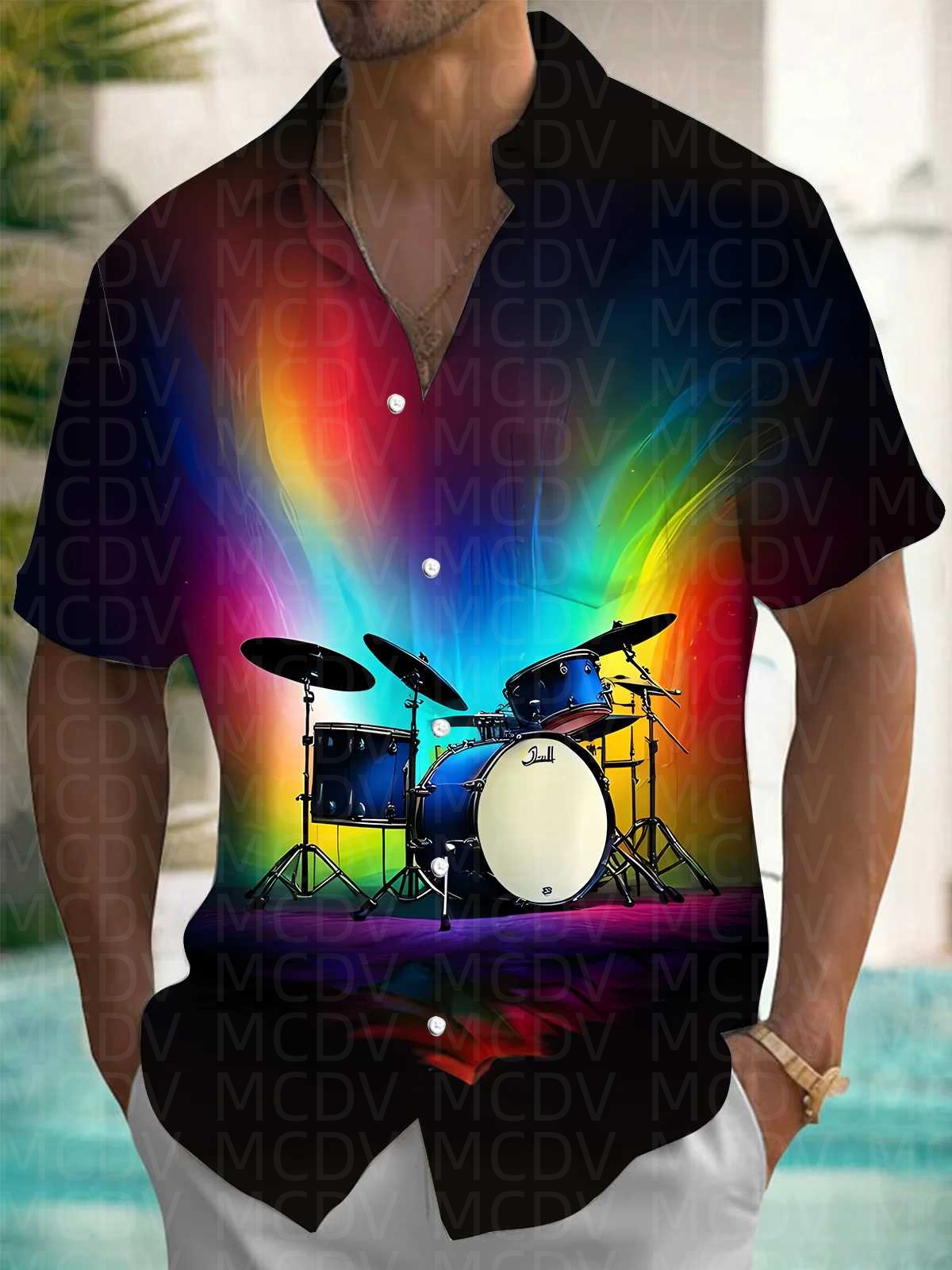 Trump Pattern Men's Hawaiian S - مراجعة Shirt Camp Collar وسعره