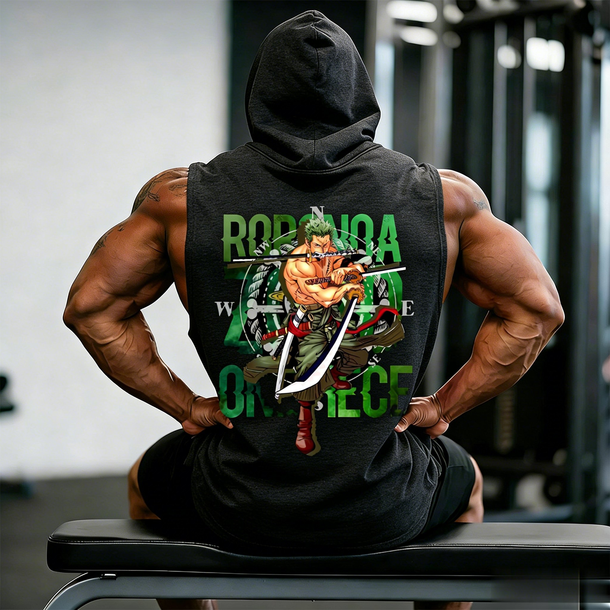One Piece Zoro Roronoa Anime W - مراجعة Tank Top Muscle وسعره