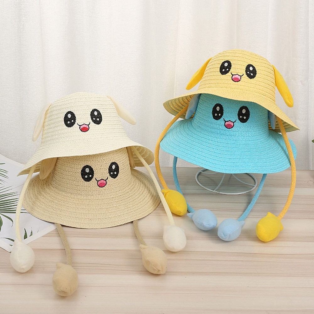 Summer Bucket Cap Moving Ears  - مراجعة Bucket Hat Straw وسعره