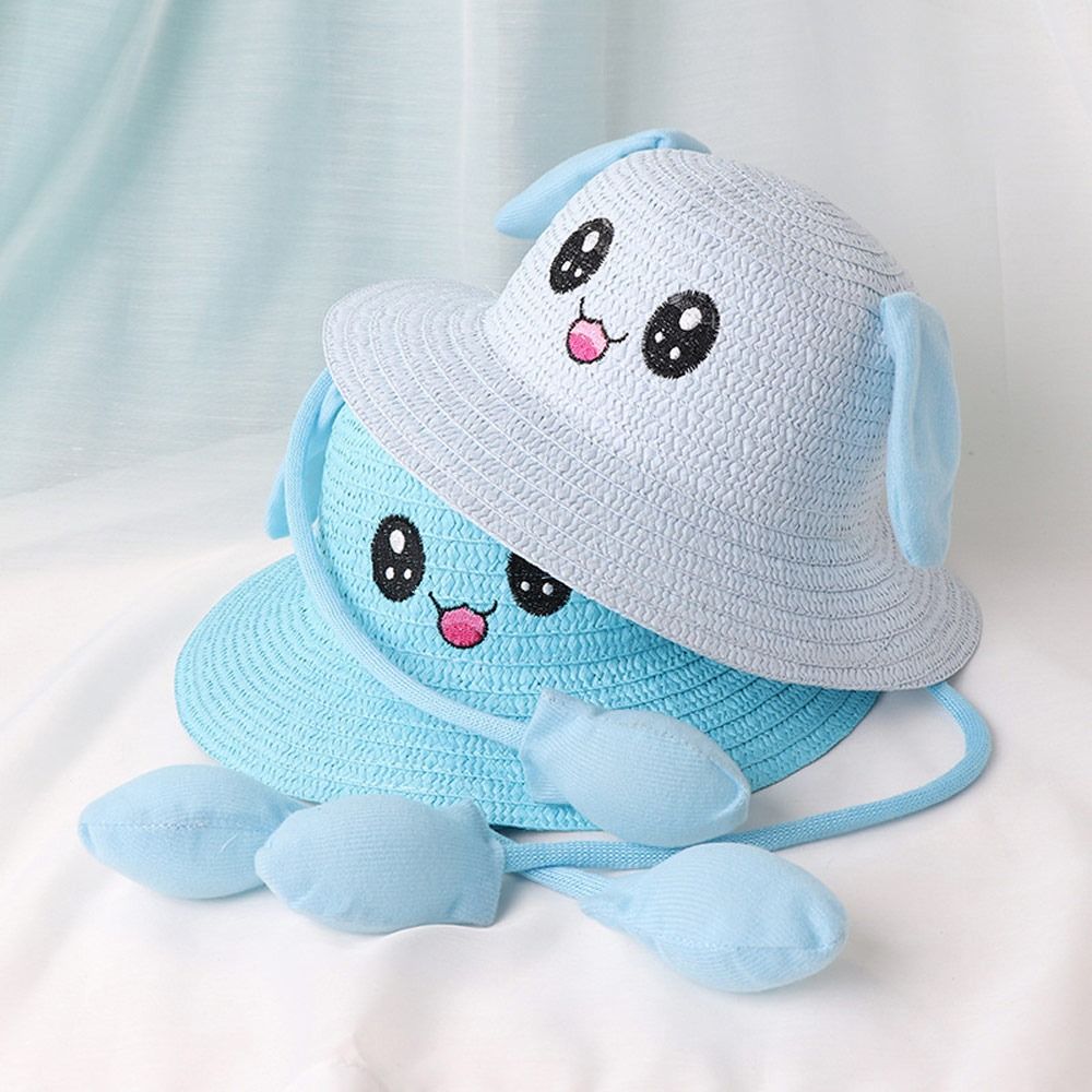 Summer Bucket Cap Moving Ears  - مراجعة Bucket Hat Straw وسعره