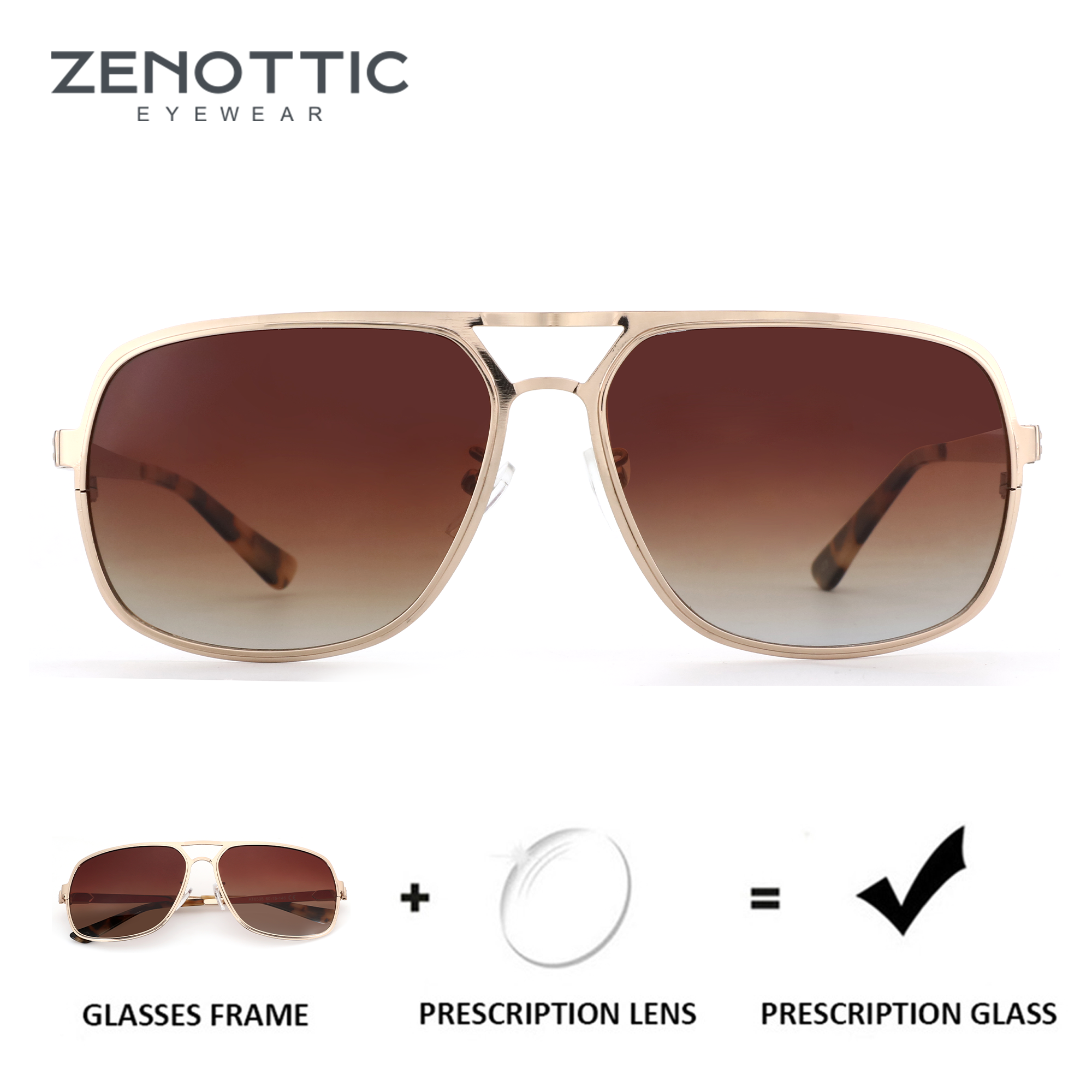 ZENOTTIC（XL Size）High Quilty M - مراجعة Sunglasses Aviator Polarized وسعره