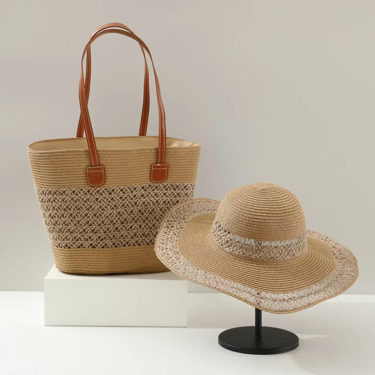 Large Capacity Straw Woven Bag - مراجعة Bucket Hat Straw وسعره