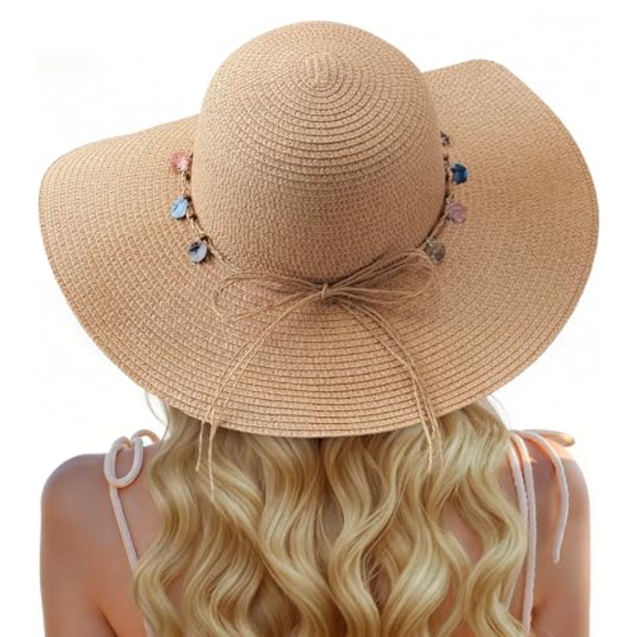 Trifabricy Beach Sun Straw Hat - مراجعة Packable Hat Nylon وسعره