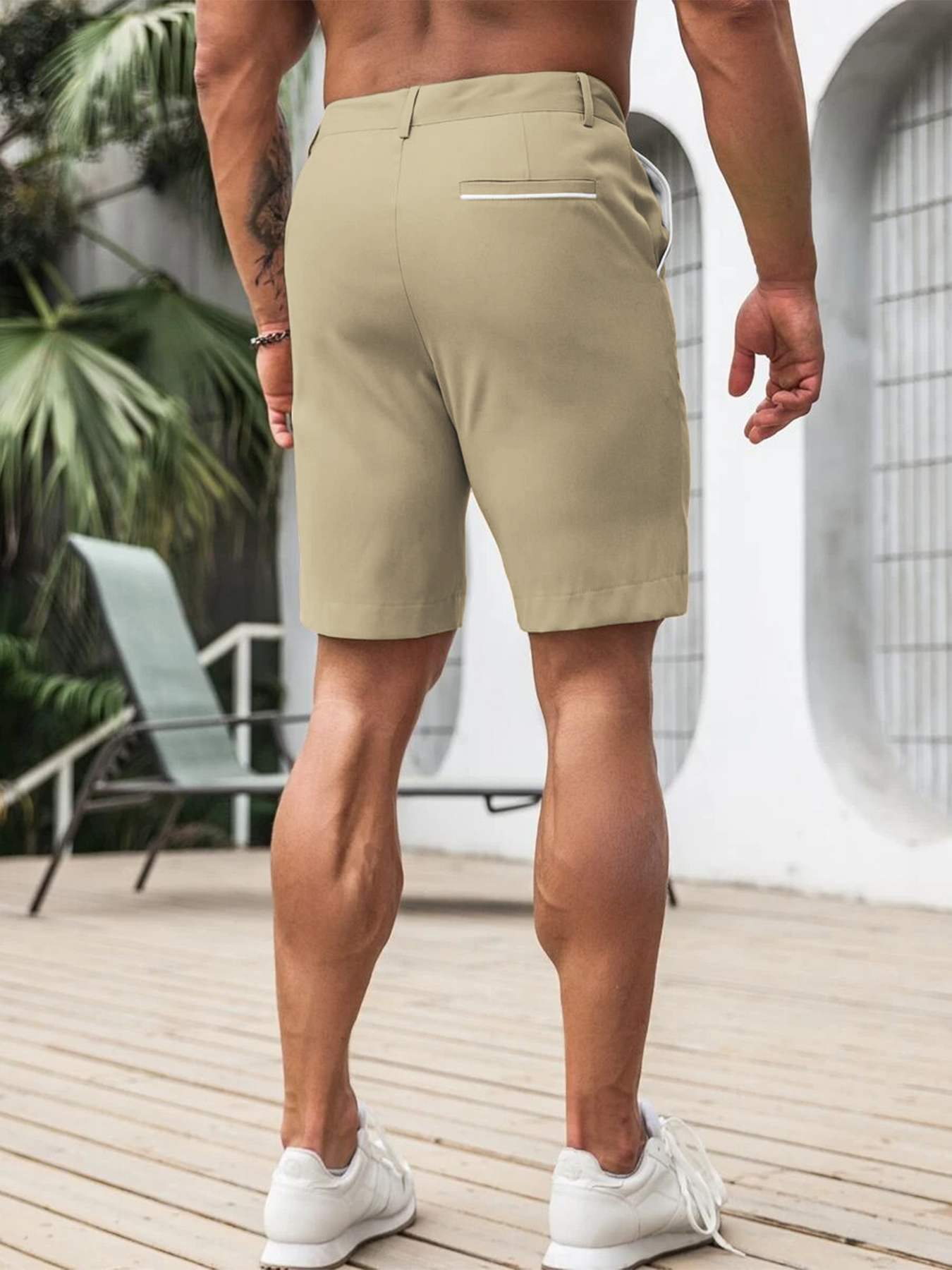 Men Fashion Slim Fit Chino Sho - مراجعة Shorts Chino Slim وسعره