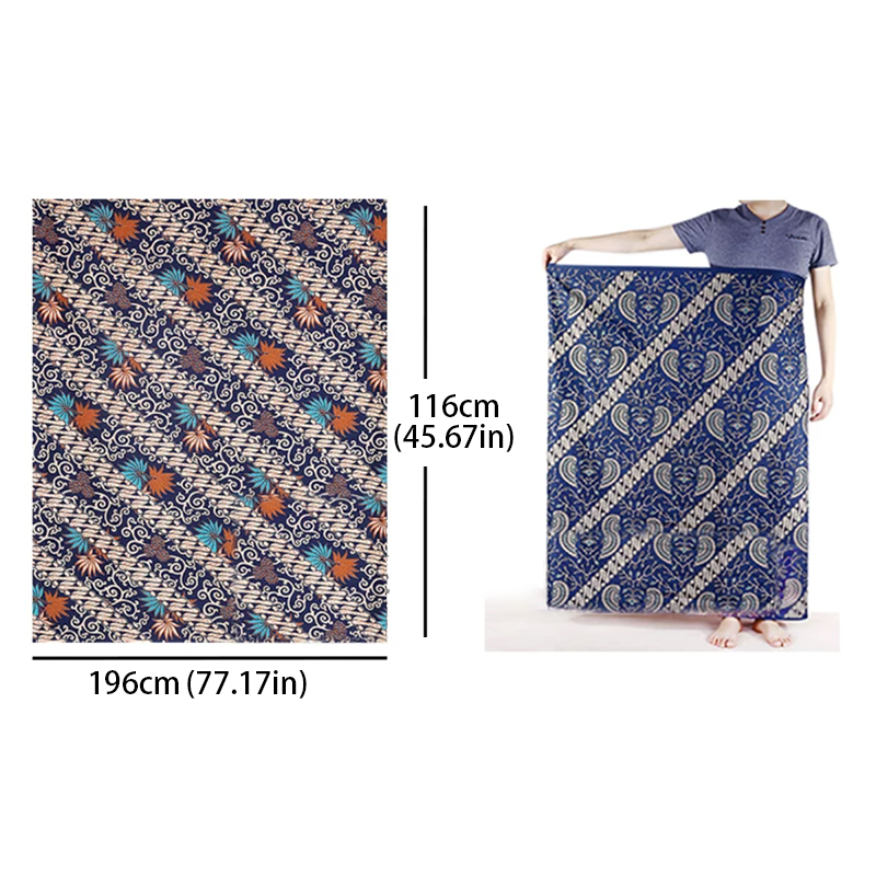 Batik Print Beach Sarong Wrap  - مراجعة Sarong Men Wrap وسعره