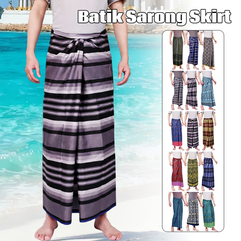 Batik Print Beach Sarong Wrap  - مراجعة Sarong Men Wrap وسعره