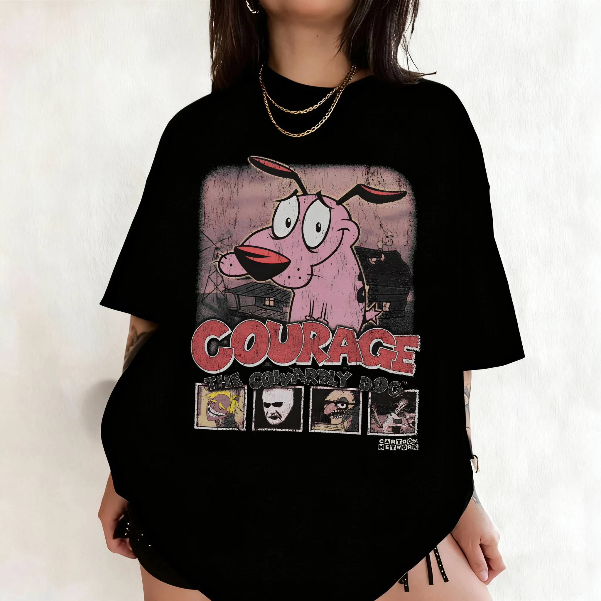 Summer Vintage Courage The Cow - مراجعة Tee Graphic Print وسعره