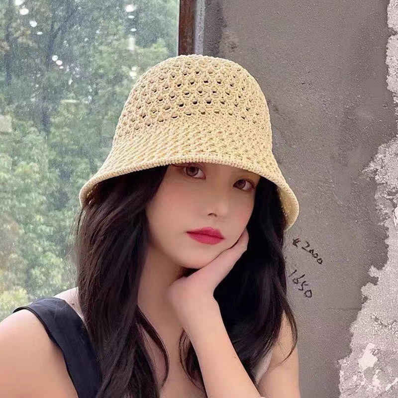 New Girls Sun Hat Wide Brim Fl - مراجعة Bucket Hat Straw وسعره