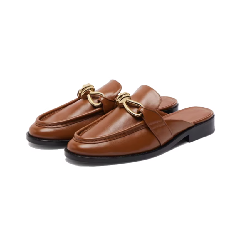 Metal Buckle Half Slippers For - مراجعة Flip Flop Leather Men وسعره