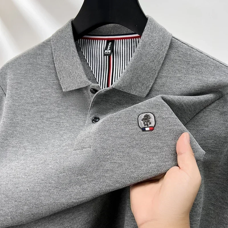 Cotton polo shirt men's long s - مراجعة Polo Shirt Pique وسعره