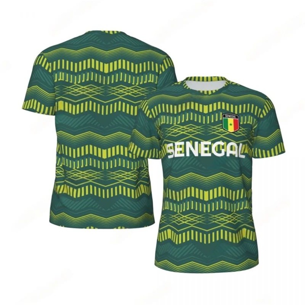 2026 New Summer Senegal Flag G - مراجعة Tee Graphic Print وسعره
