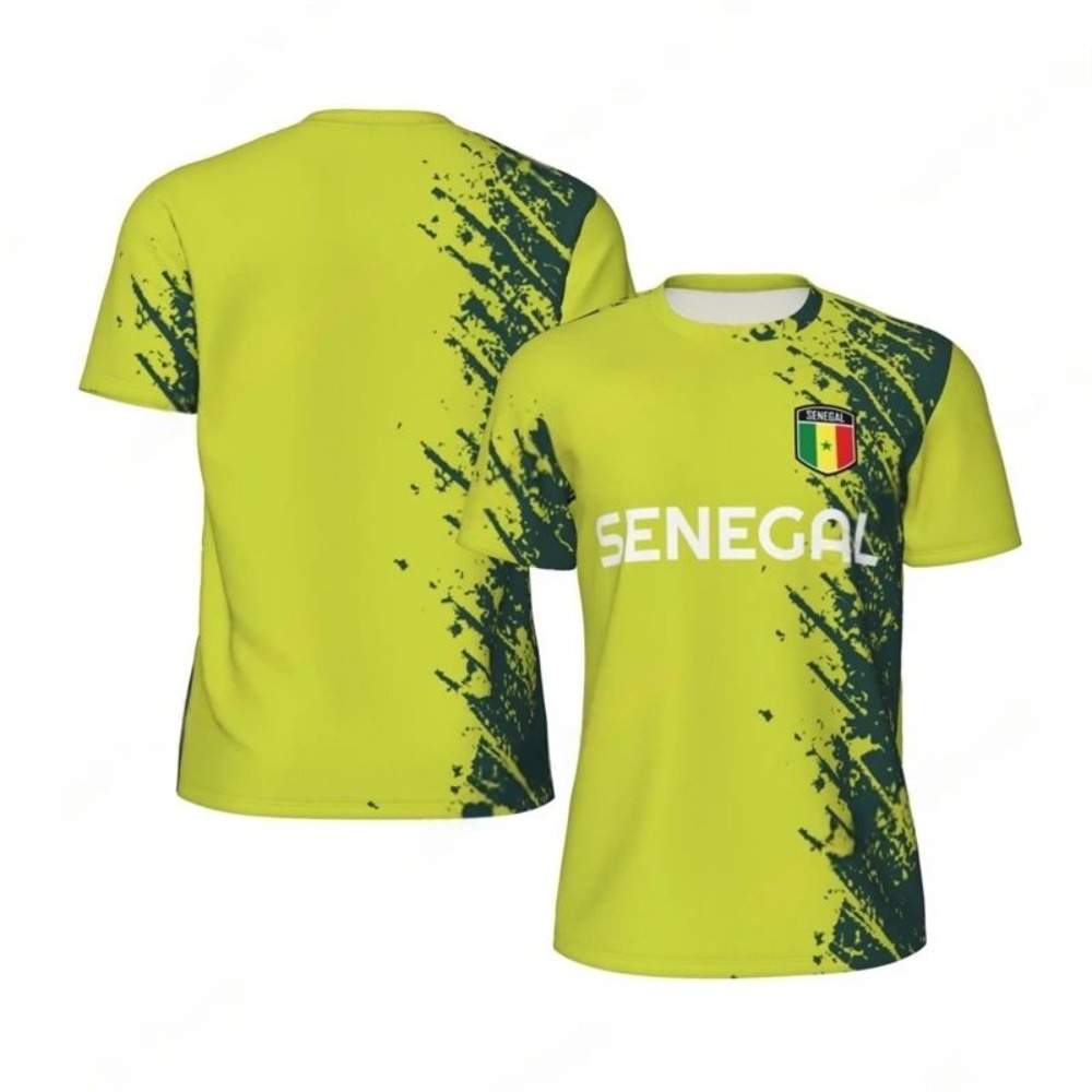 2026 New Summer Senegal Flag G - مراجعة Tee Graphic Print وسعره