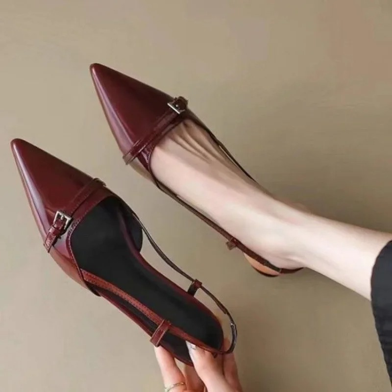 Women Sandals Fashion Pointed  - مراجعة Casual Sandal Leather وسعره