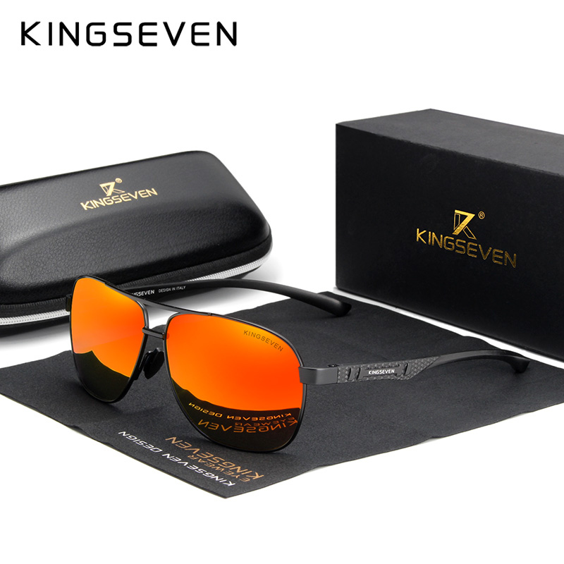 KINGSEVEN Brand Men Sunglasses - مراجعة Sunglasses Aviator Polarized وسعره