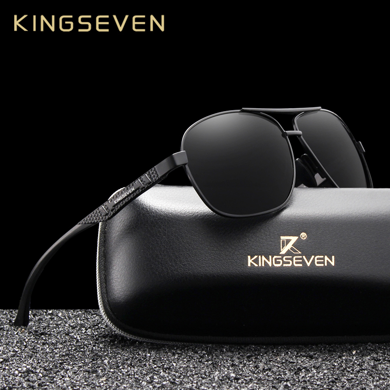 KINGSEVEN Brand Men Sunglasses - مراجعة Sunglasses Aviator Polarized وسعره