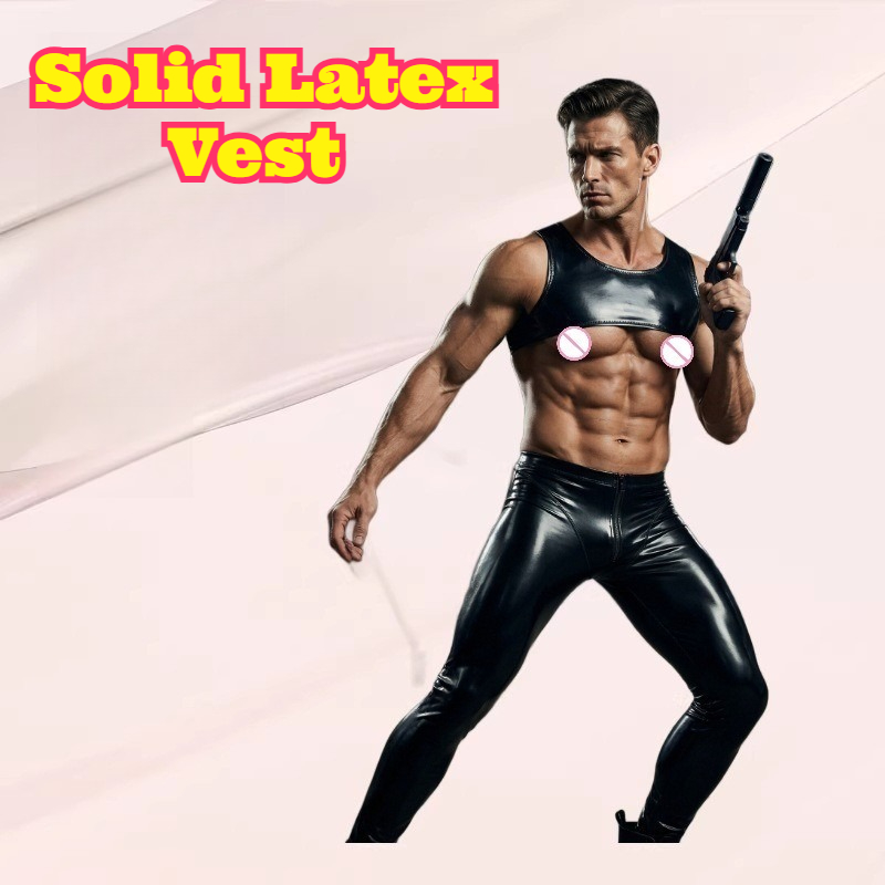 Solid Latex Vest Tight Short T - مراجعة Tank Top Muscle وسعره