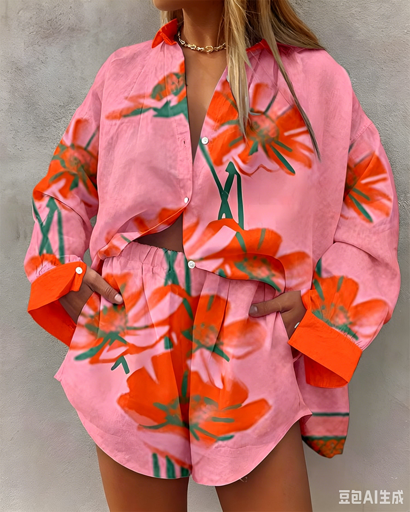 Hawaii Summer Fashion Long Sle - مراجعة Resort Shirt Floral وسعره