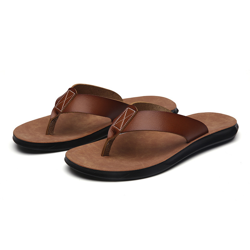 38-47 New Italian Leather Flip - مراجعة Flip Flop Leather Men وسعره