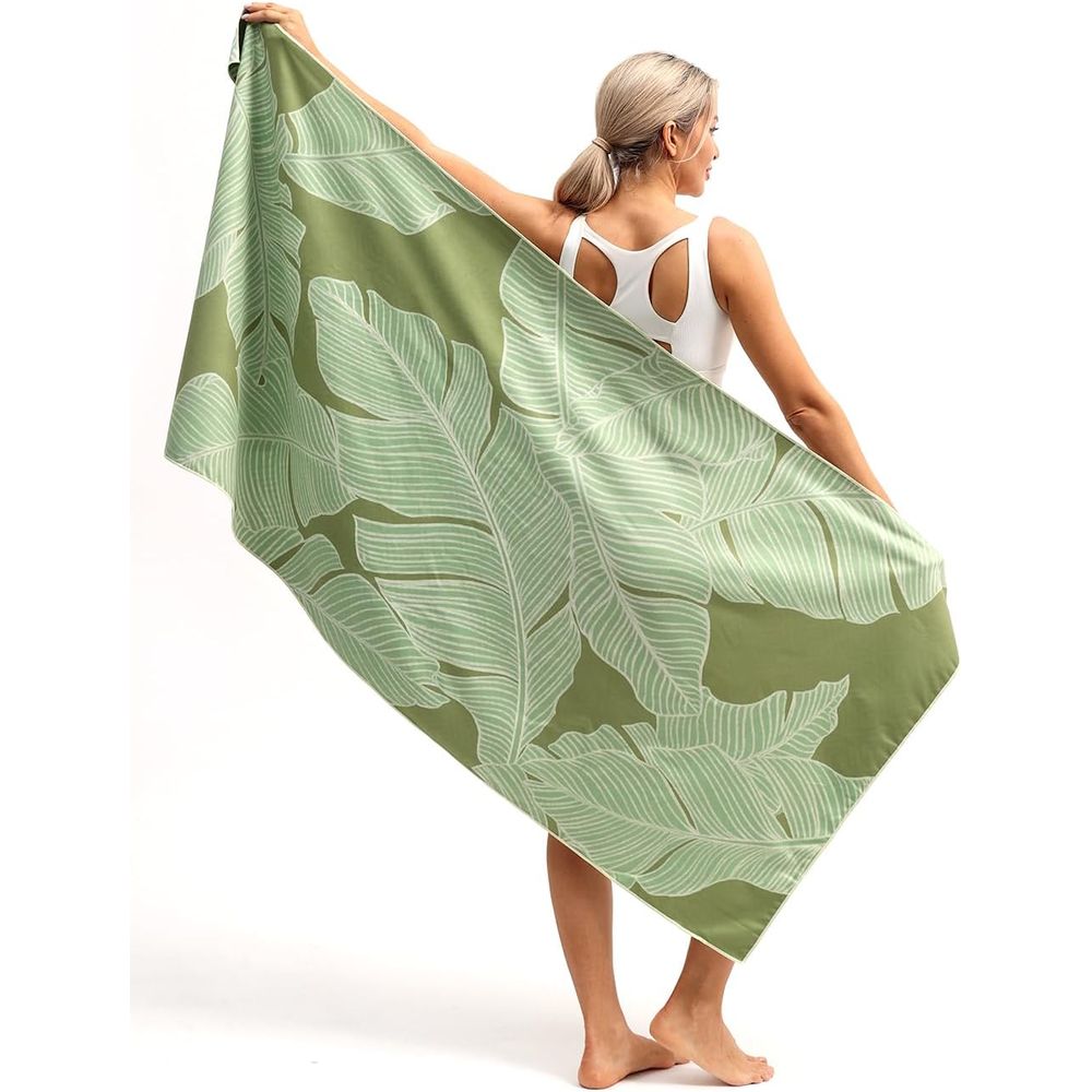 Large Quick-Dry Sand-Free Beac - مراجعة Beach Towel Large وسعره