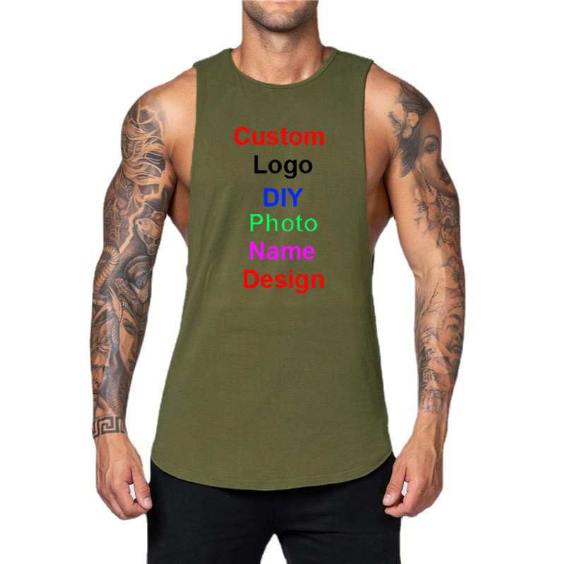 DIY Customized Logo Brand Gym  - مراجعة Tank Top Muscle وسعره