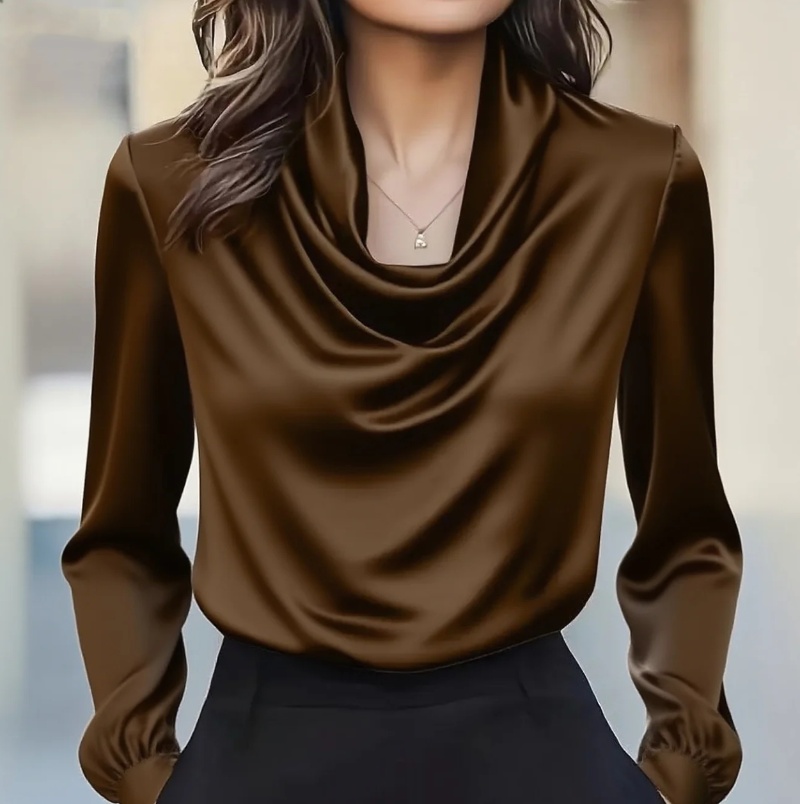 Autumn fashion elegant tempera - مراجعة Shirt Camp Collar وسعره
