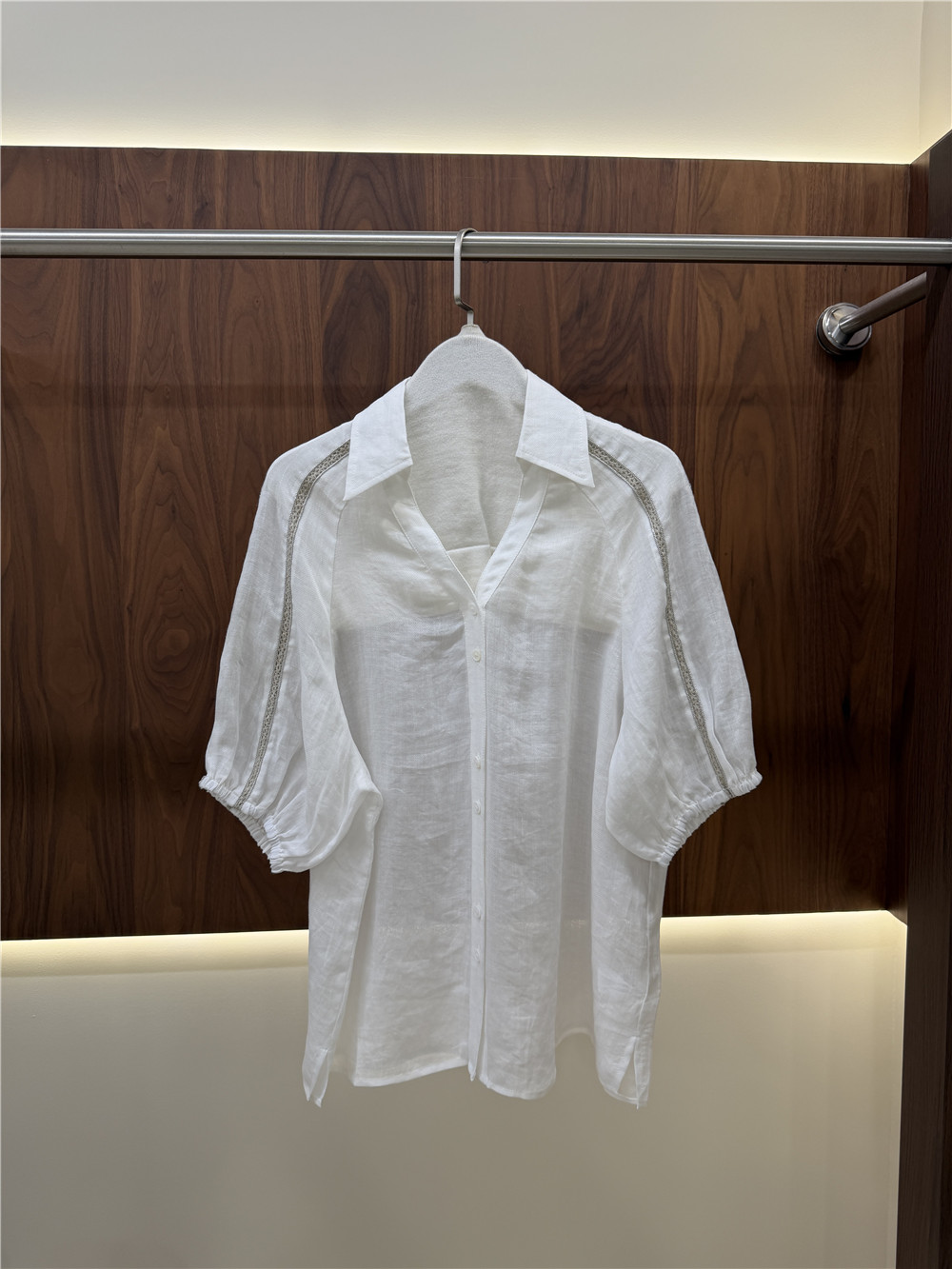 Women's Lape Short-Sleeve Shir - مراجعة Short Linen Drawstring وسعره
