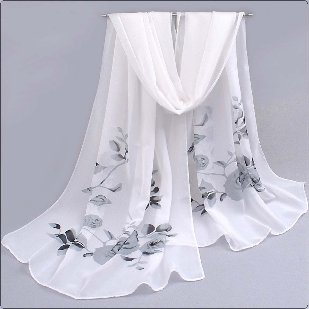 1pcs Chiffon Scarf Simple Eleg - مراجعة Beach Towel Large وسعره