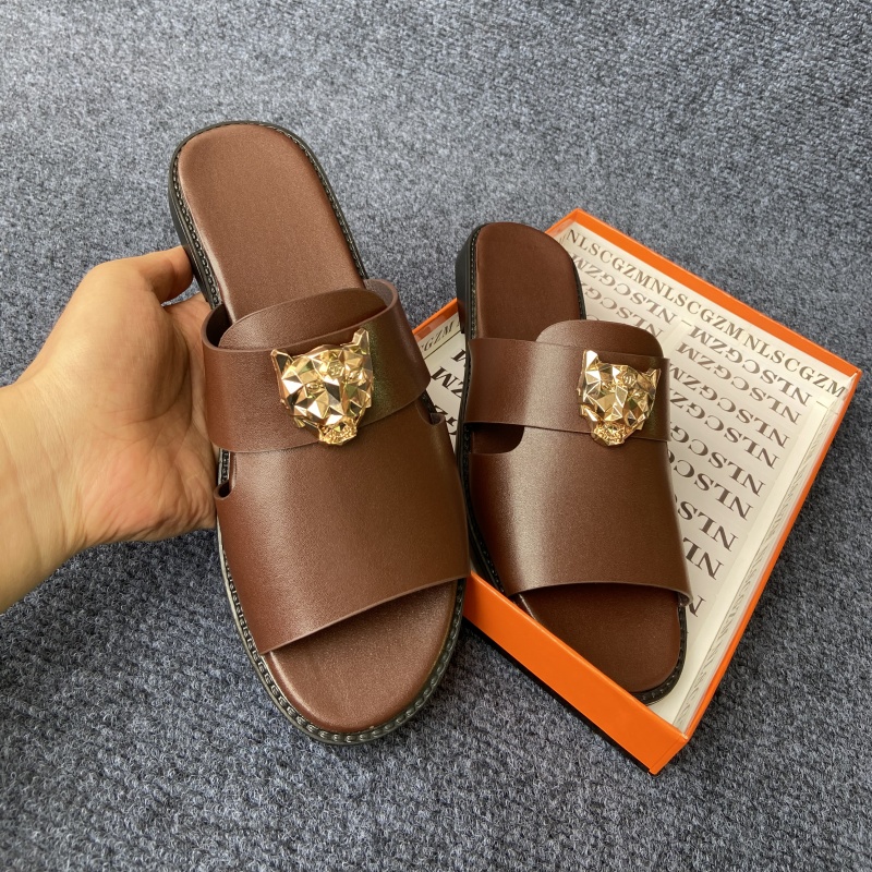 size 38-48 original shoes bran - مراجعة Flip Flop Leather Men وسعره