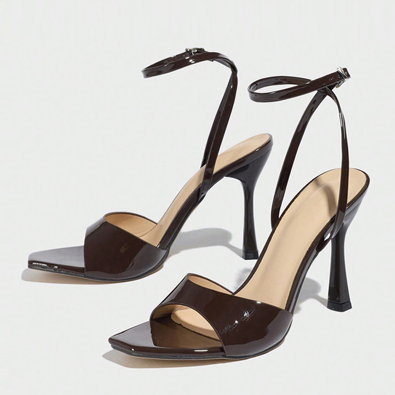 Liyke New Fashion Square Open  - مراجعة Casual Sandal Leather وسعره