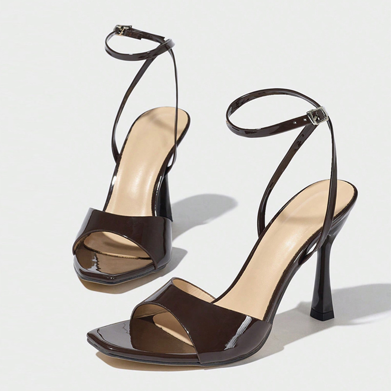 Liyke New Fashion Square Open  - مراجعة Casual Sandal Leather وسعره