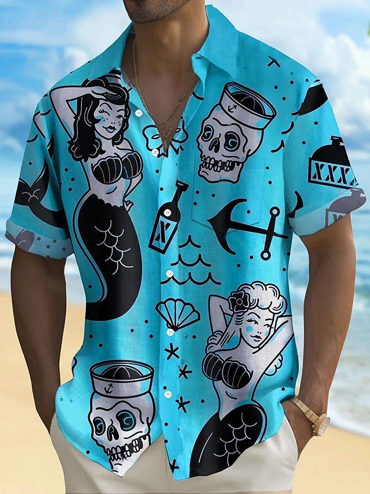 Summer Men's Fashion Casual So - مراجعة Resort Shirt Floral وسعره