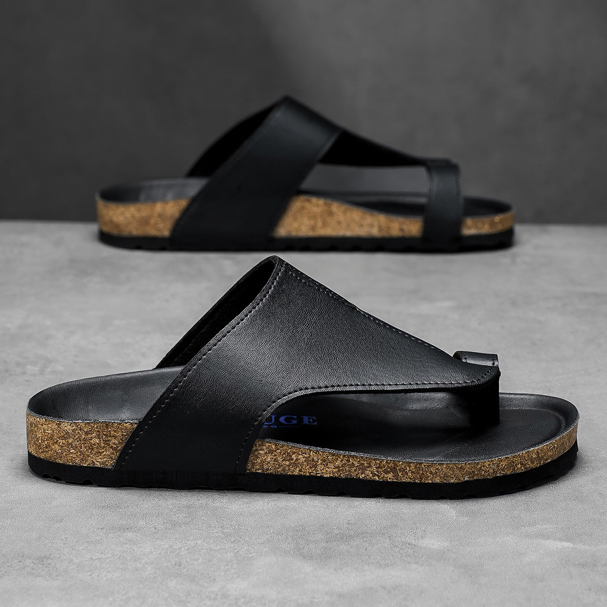 Big Size 48 49 Cork Slippers M - مراجعة Flip Flop Leather Men وسعره