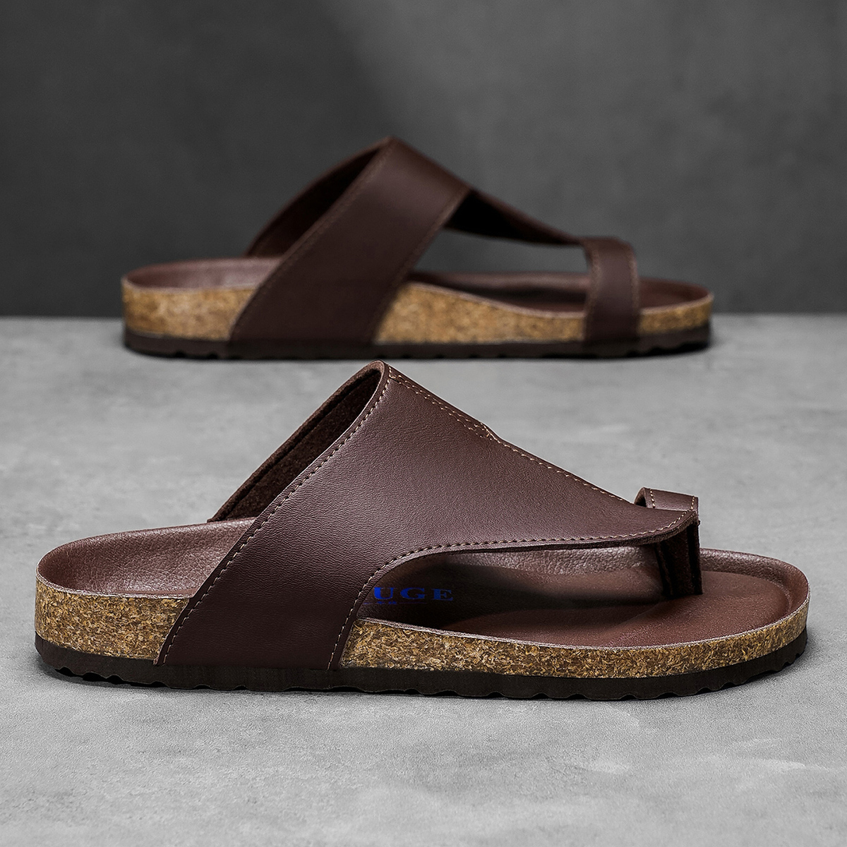 Big Size 48 49 Cork Slippers M - مراجعة Flip Flop Leather Men وسعره