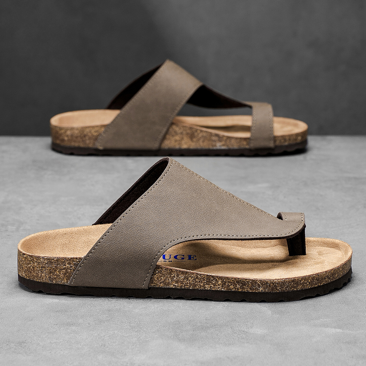 Big Size 48 49 Cork Slippers M - مراجعة Flip Flop Leather Men وسعره