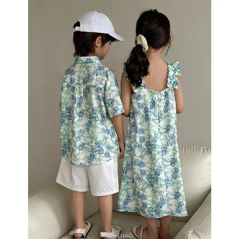 Look Boys Shirts Korean Childr - مراجعة Resort Shirt Floral وسعره
