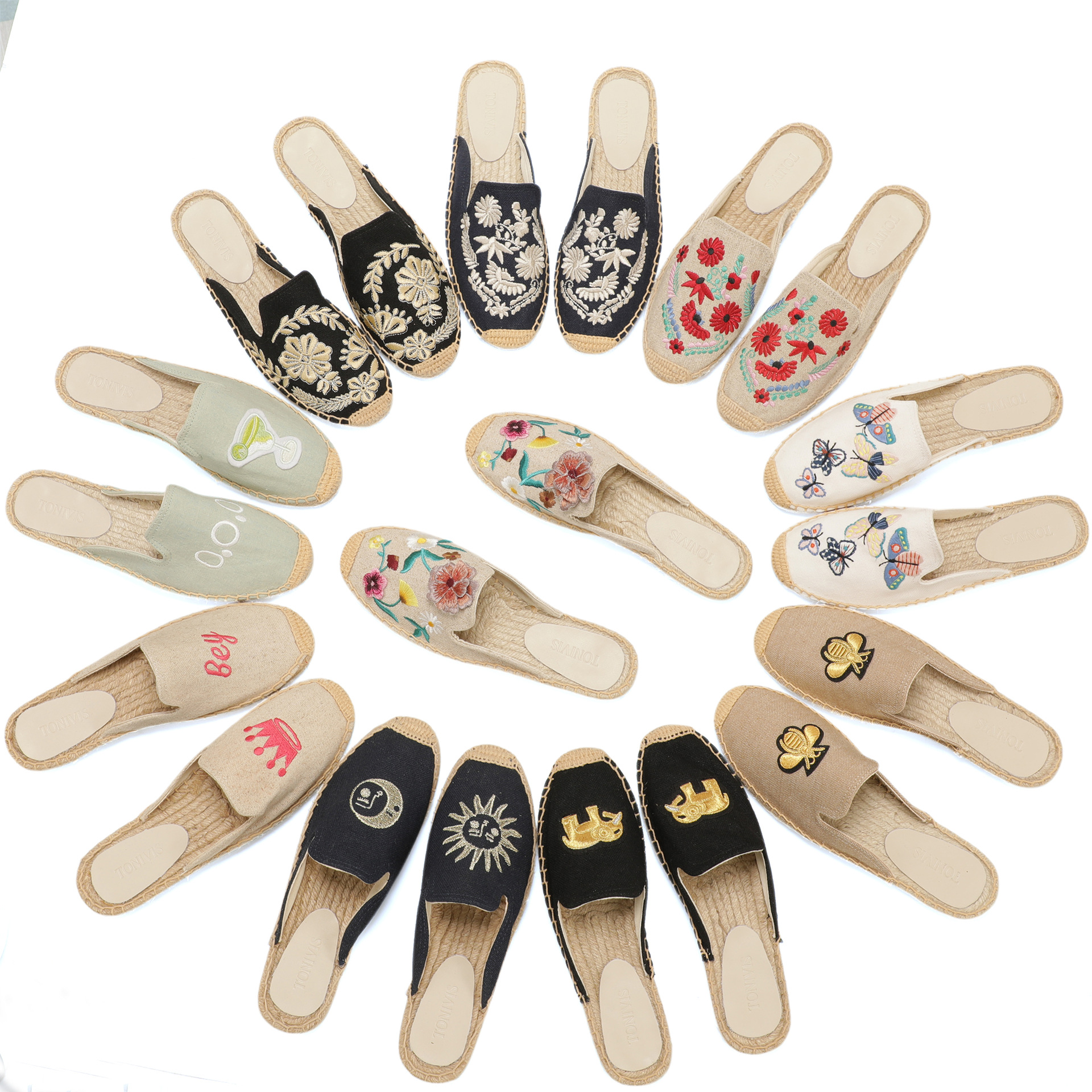 Women Floral Embroidered Espad - مراجعة Espadrille Slip On وسعره