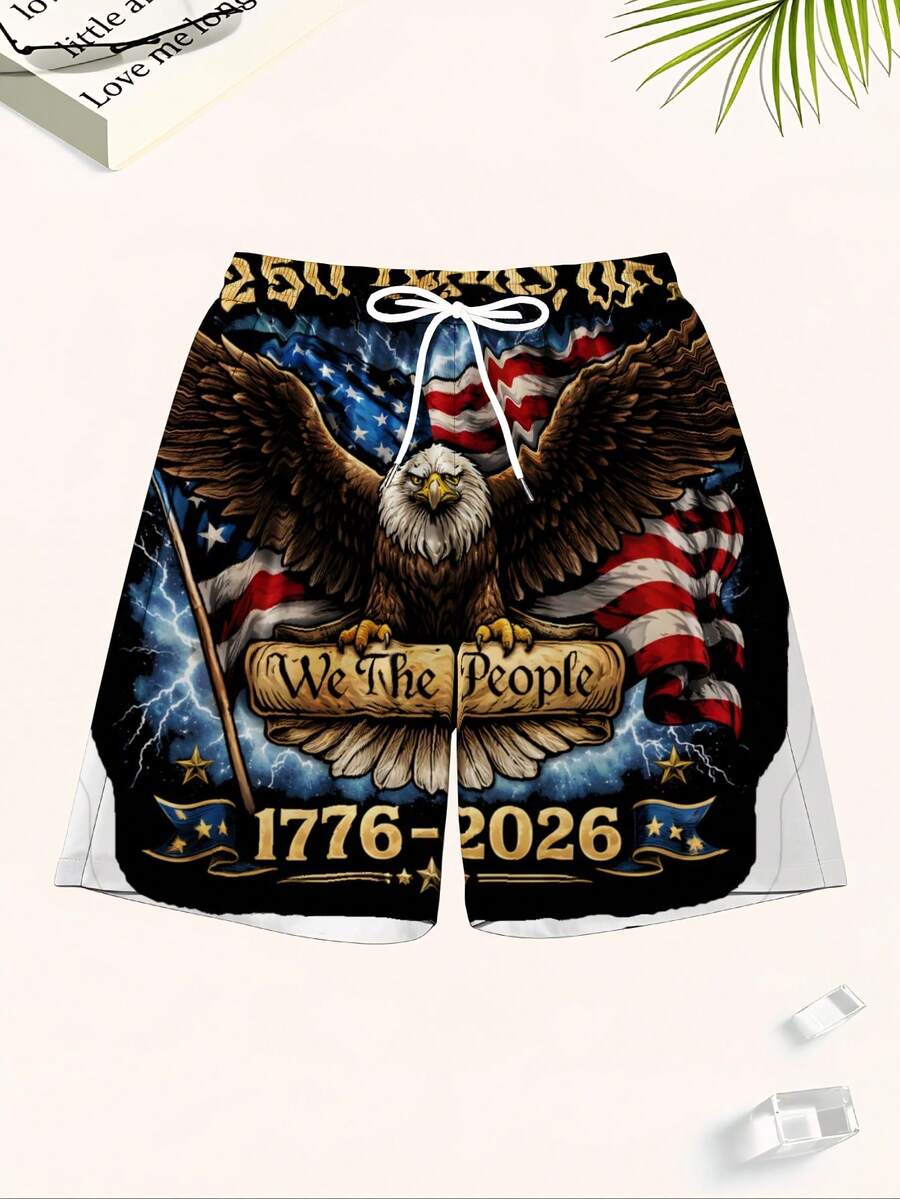 Patriotic Swim Trunks Men Beac - مراجعة Swim Trunk Quick Dry وسعره