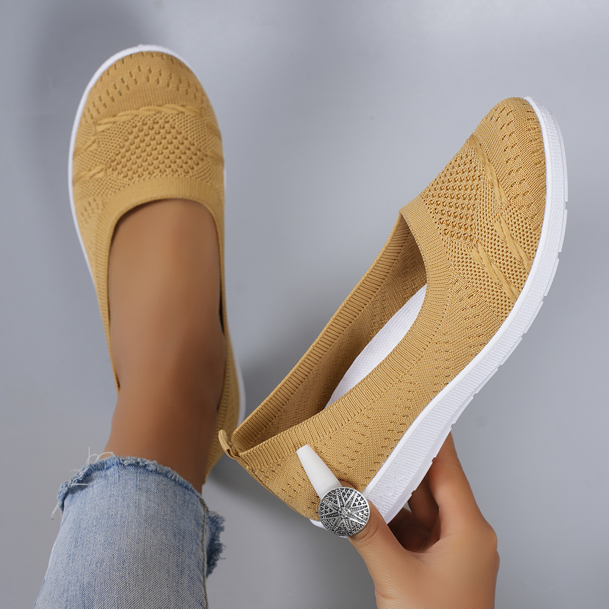 Women's summer breathable mesh - مراجعة Espadrille Slip On وسعره