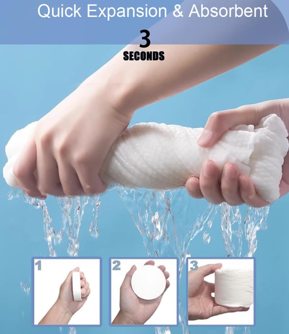 6 Packs Large Compressed Towel - مراجعة Beach Towel Large وسعره